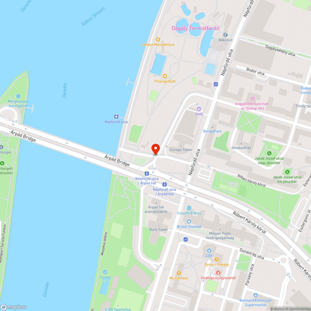 Híd körüli süllyedés bejelentés helye