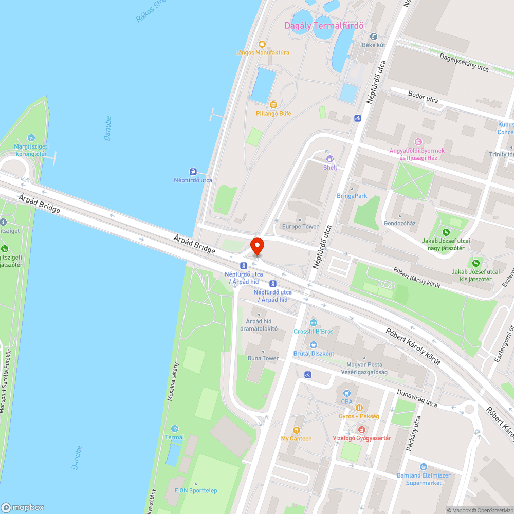 Kerékpáros közlekedési (tábla) probléma az Árpád híd felhajtójánál bejelentés helye