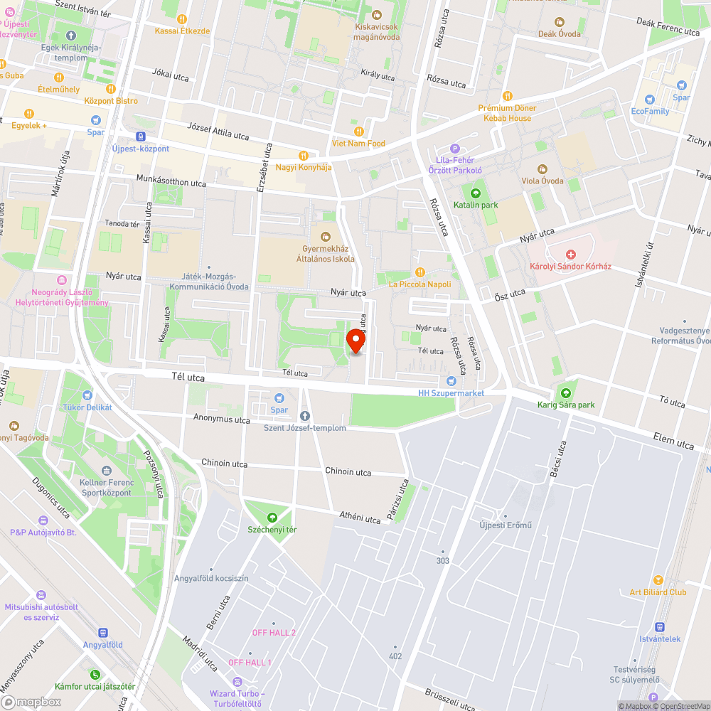 Veszélyes fa bejelentés helye