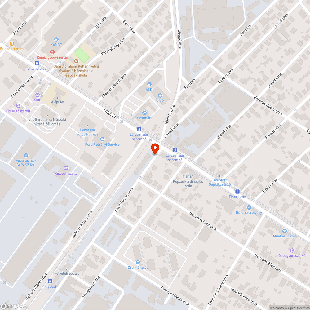 Vízcső környékén kimosódott talaj bejelentés helye