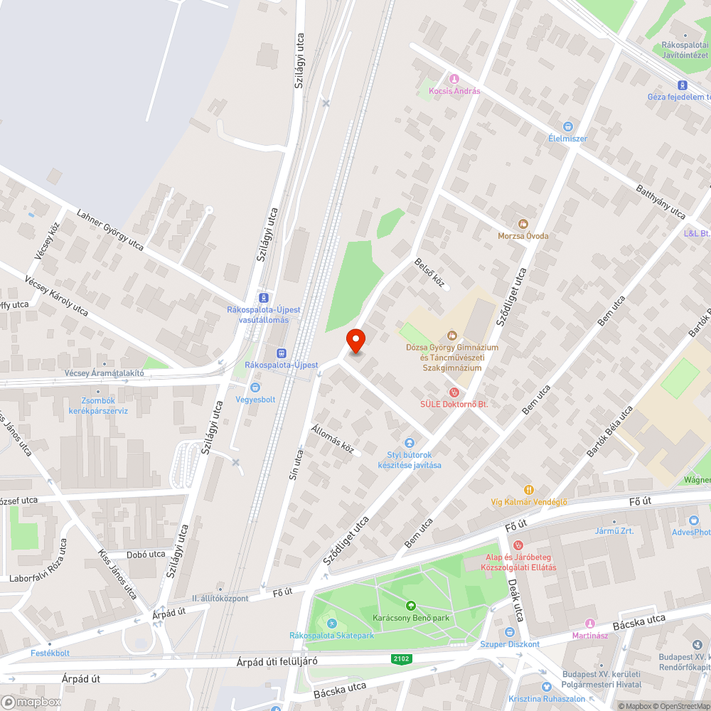 Halmozódó szemétkupac bejelentés helye