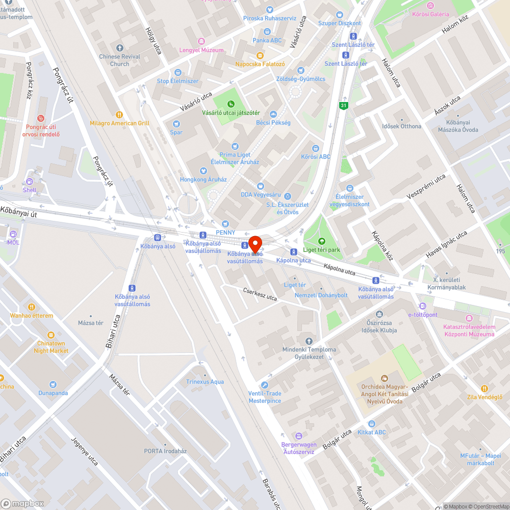 Közlekedési lámpa bejelentés helye