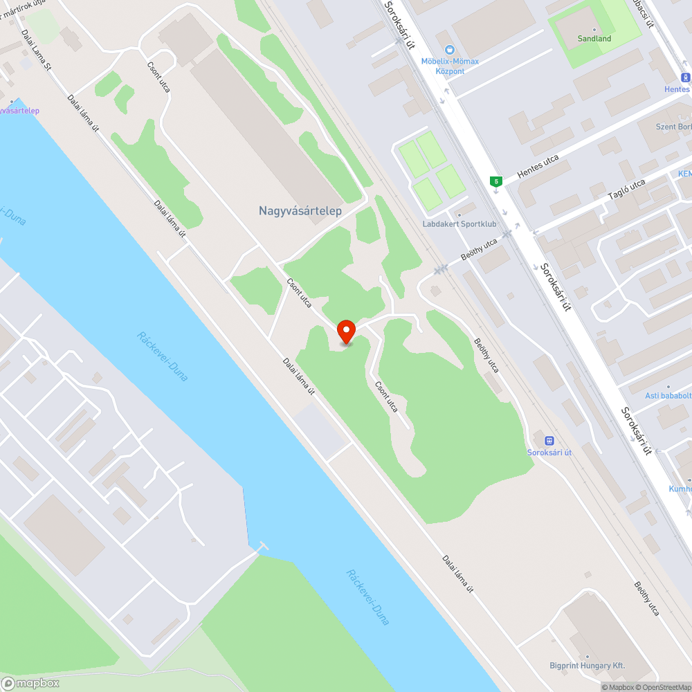 Új Ferencvárosi szeméttelep bejelentés helye