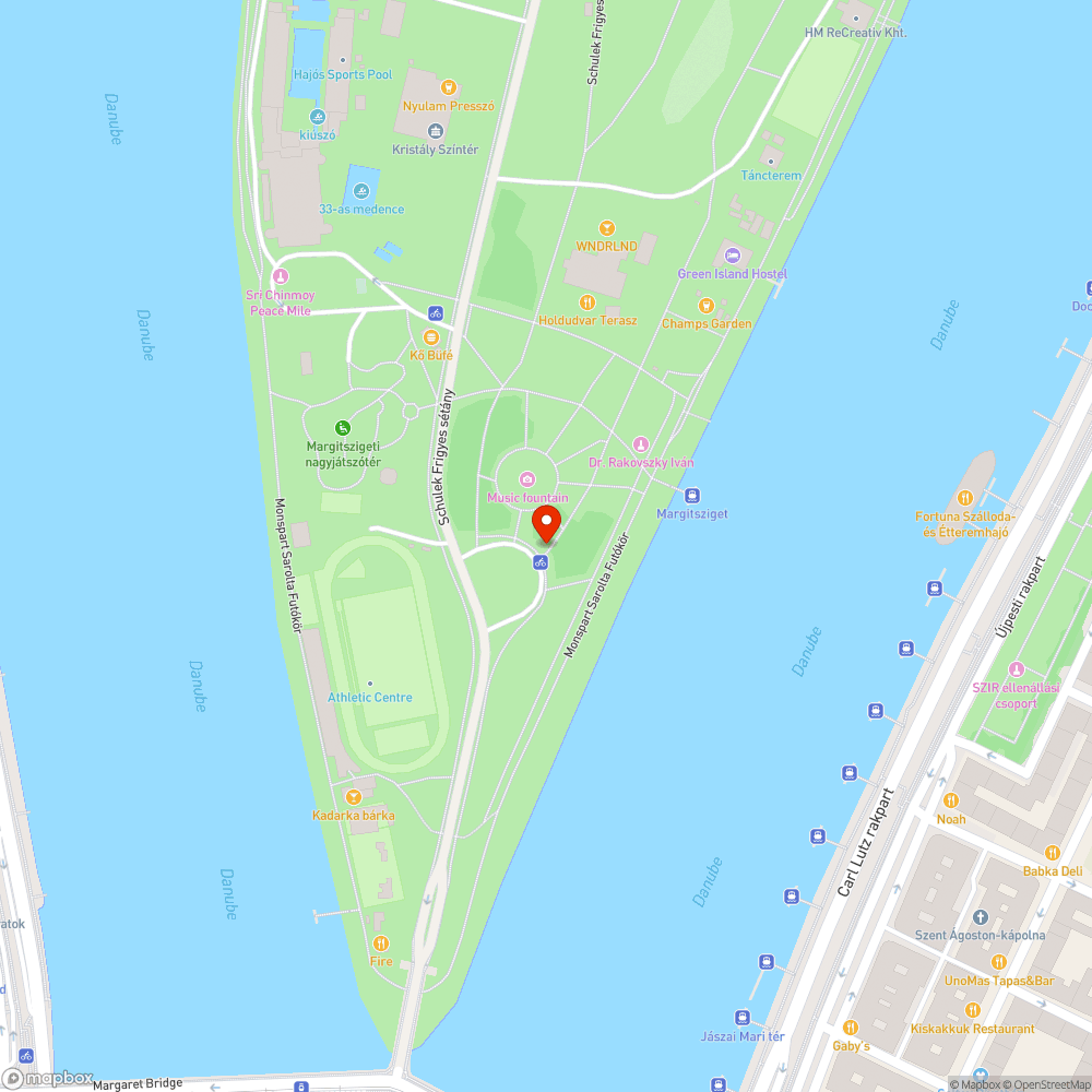 Rámpa a felújított útról a MOL bubi állomáshoz bejelentés helye