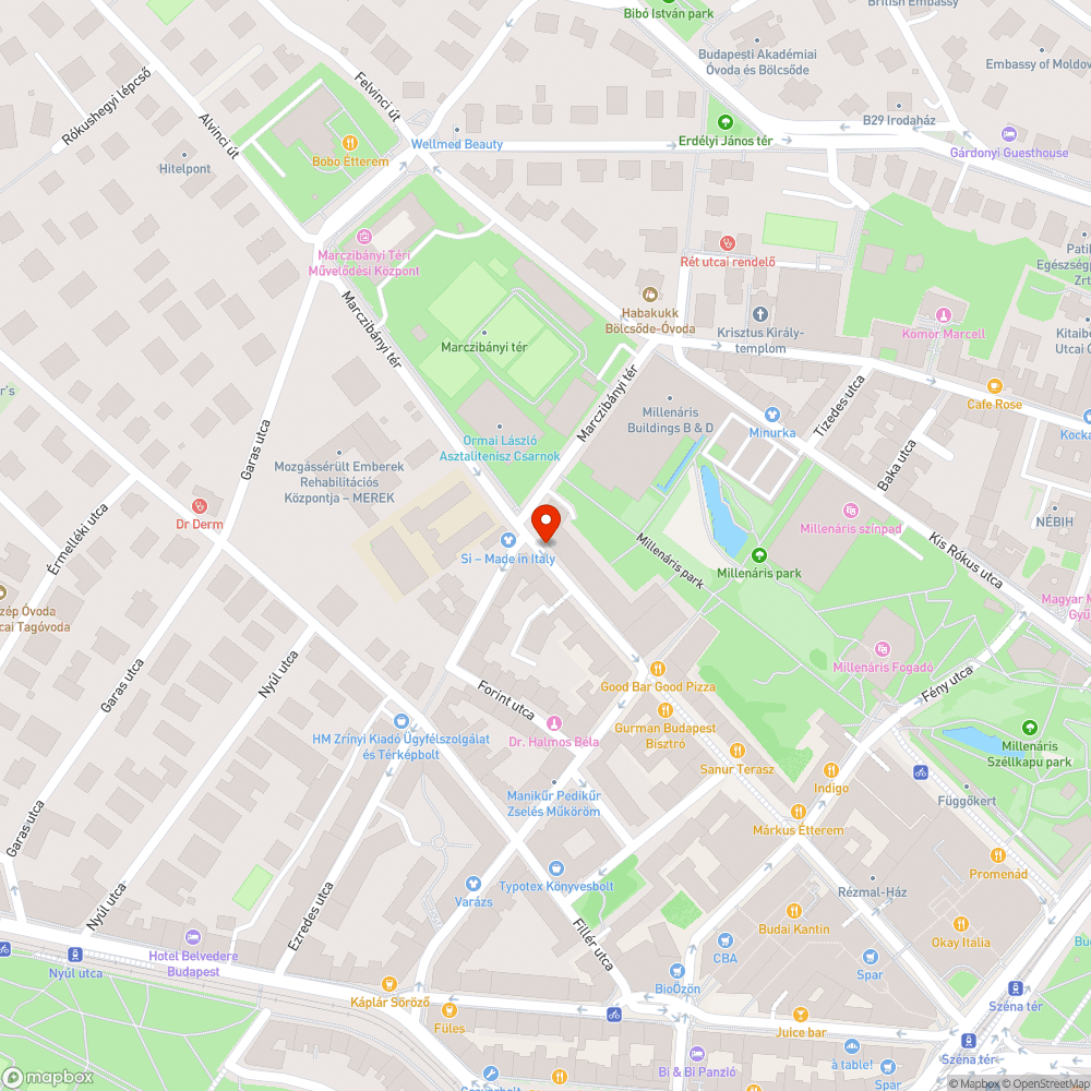 Kiszáradt fák bejelentés helye