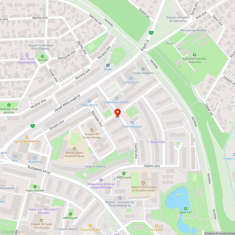 Megrongálódott játszótéri kerítés bejelentés helye