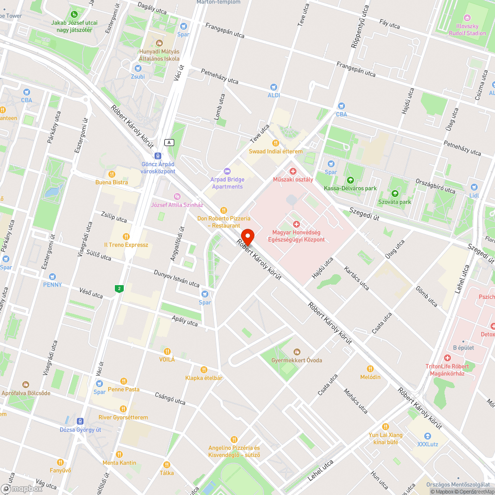 Róbert károly krt kintfelejtett 30 km/h-s táblák bejelentés helye