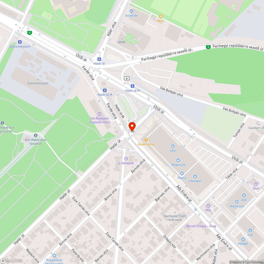 Betontömbök az úttest szélére hányva bejelentés helye