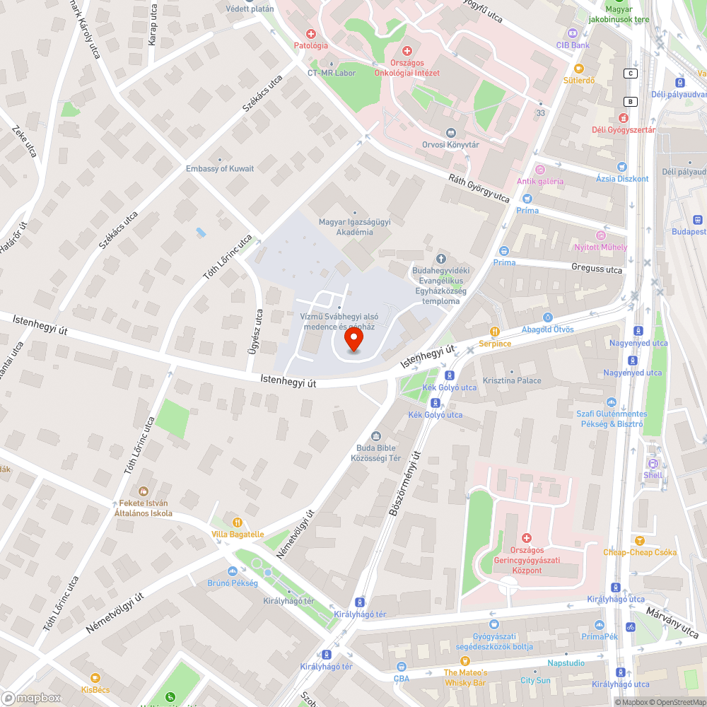 A 21-es megállójából ellopott pollerek bejelentés helye