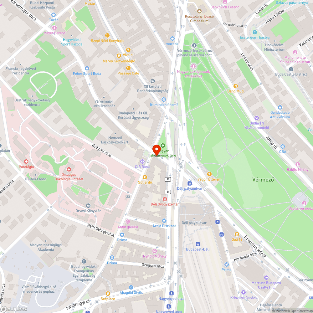 Ellopott pollerek Jakobinusok terénél bejelentés helye