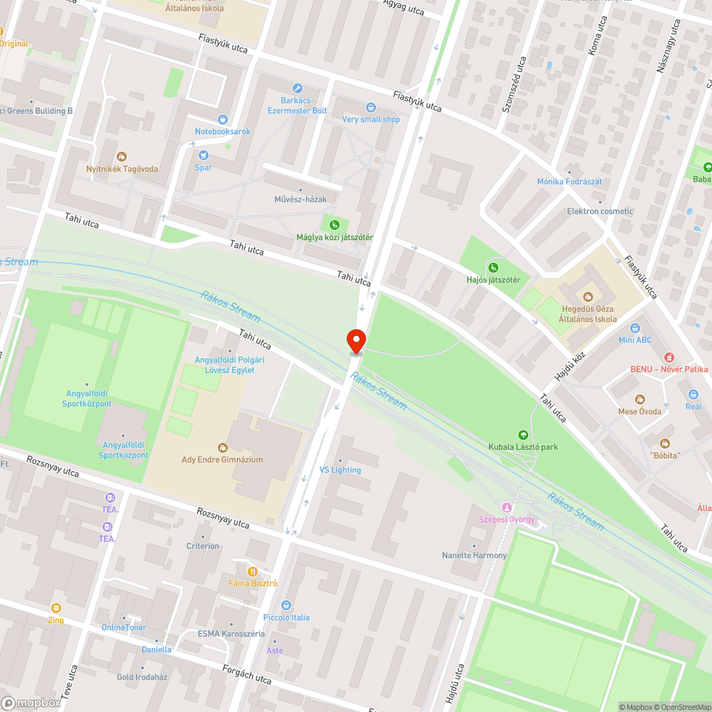 Megsüllyedt kerékpárút a híd előtt bejelentés helye