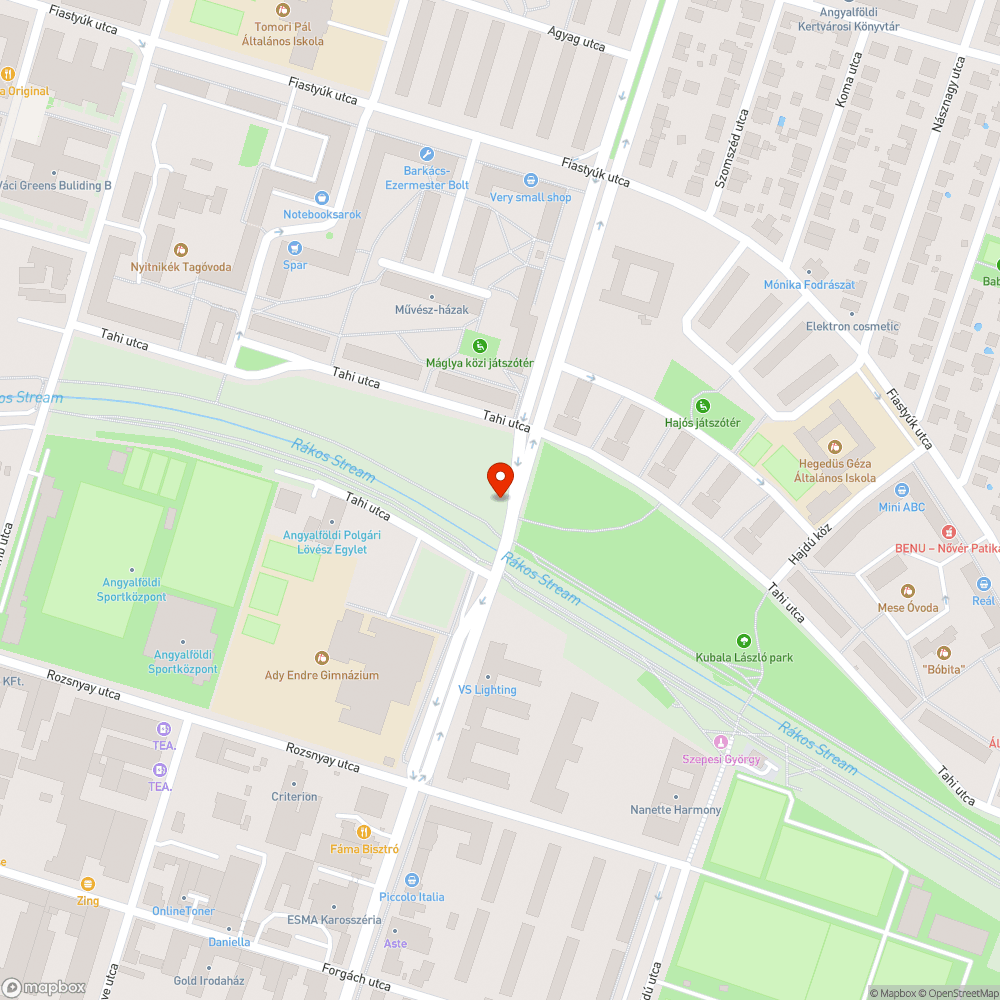 Veszélyes szűkület a kerékpárúton bejelentés helye