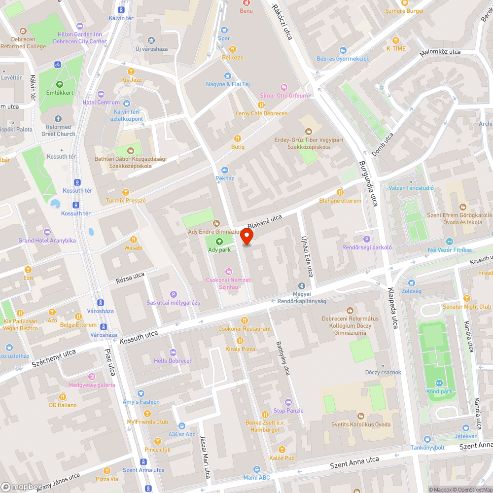 Életveszélyes falburkolat bejelentés helye