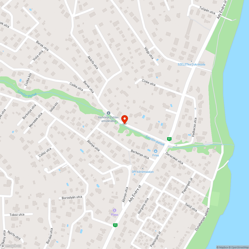 Hiányzó szemetes bejelentés helye