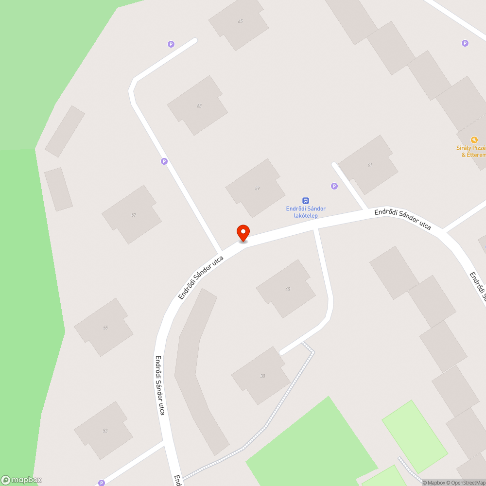 Kátyús buszmegálló bejelentés helye