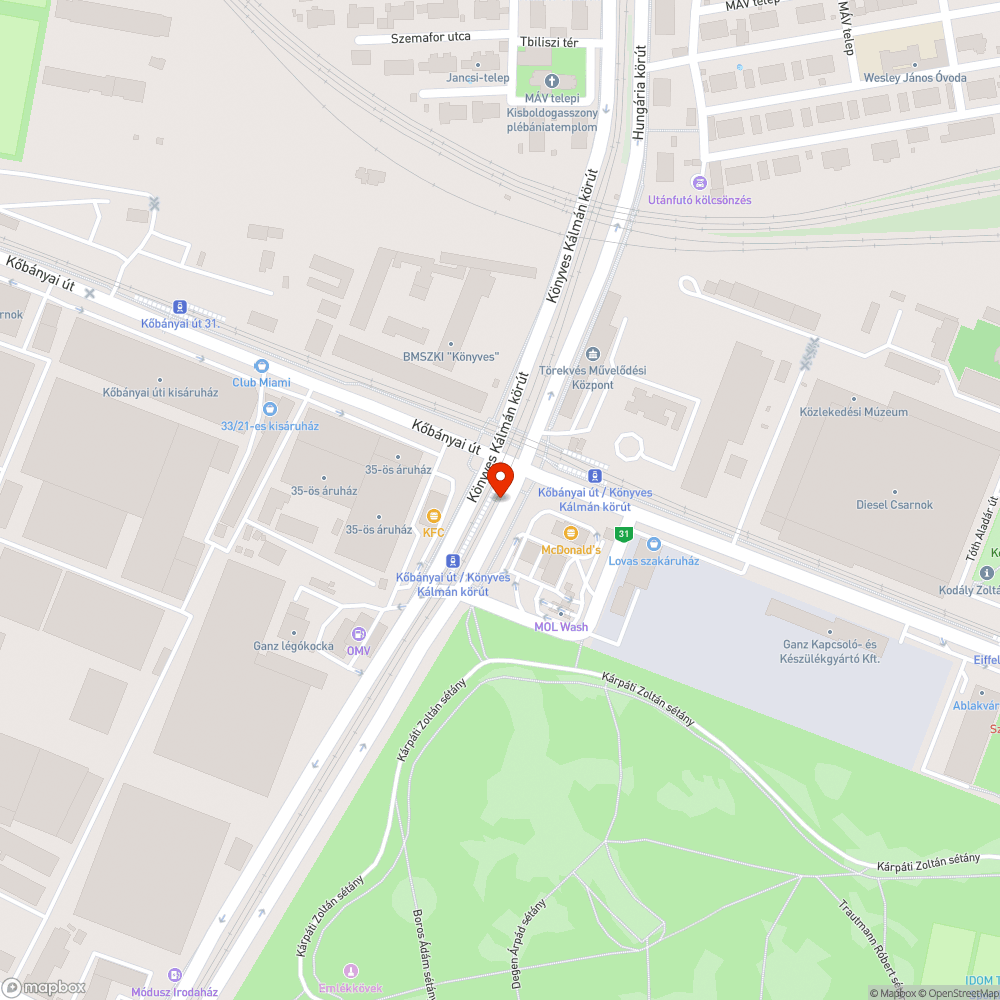 Törött tükör bejelentés helye