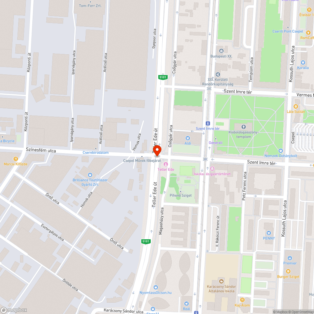 Instabil jelzőlámpa 2.1. bejelentés helye