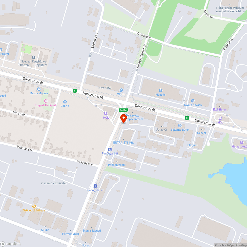 Veszélyes aknafedél bejelentés helye