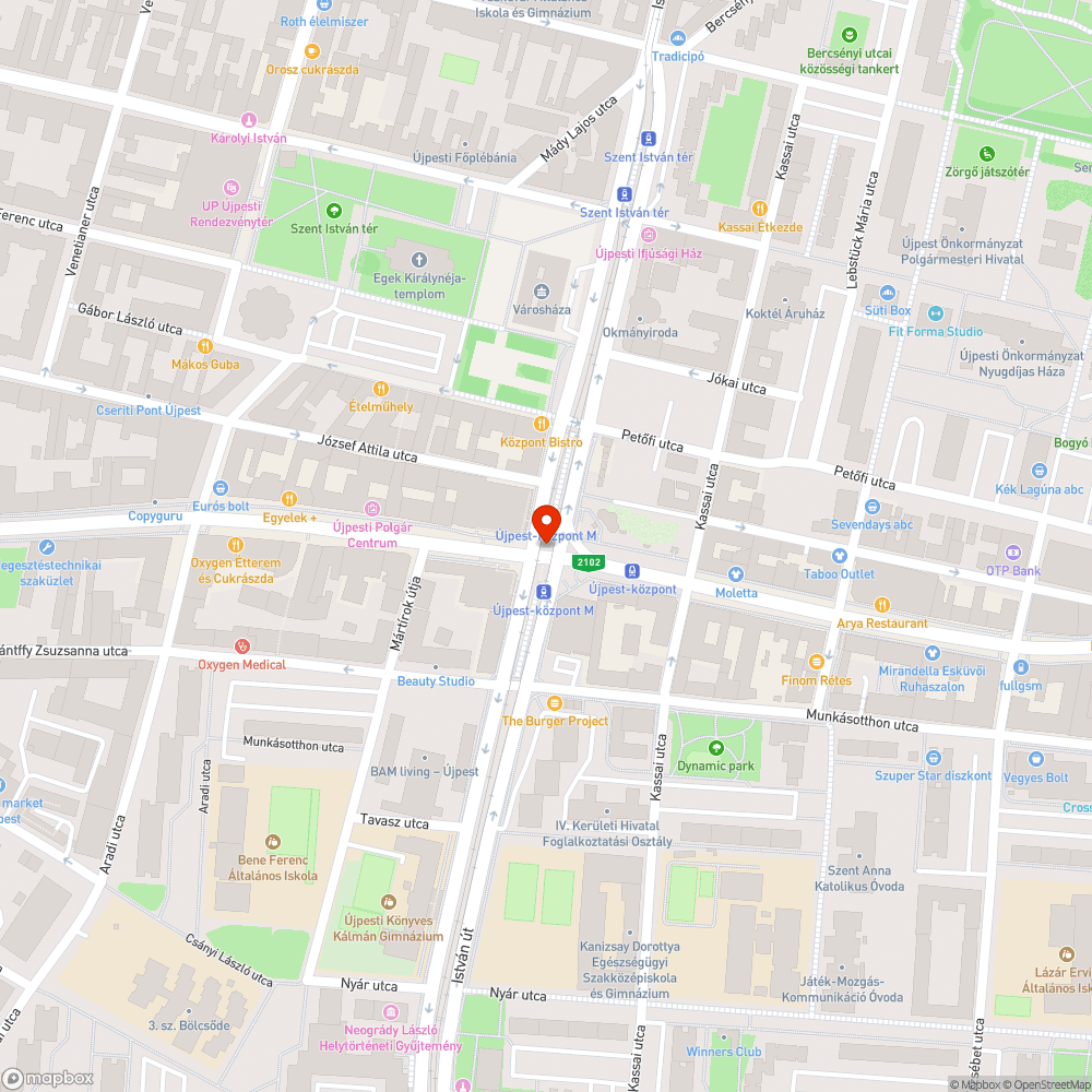 Botlató az Újpest központ aluljáróban bejelentés helye