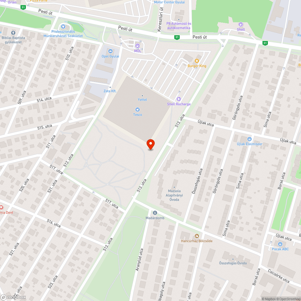 Többszörösen újra ültetett és kiszáradt facsemeték bejelentés helye