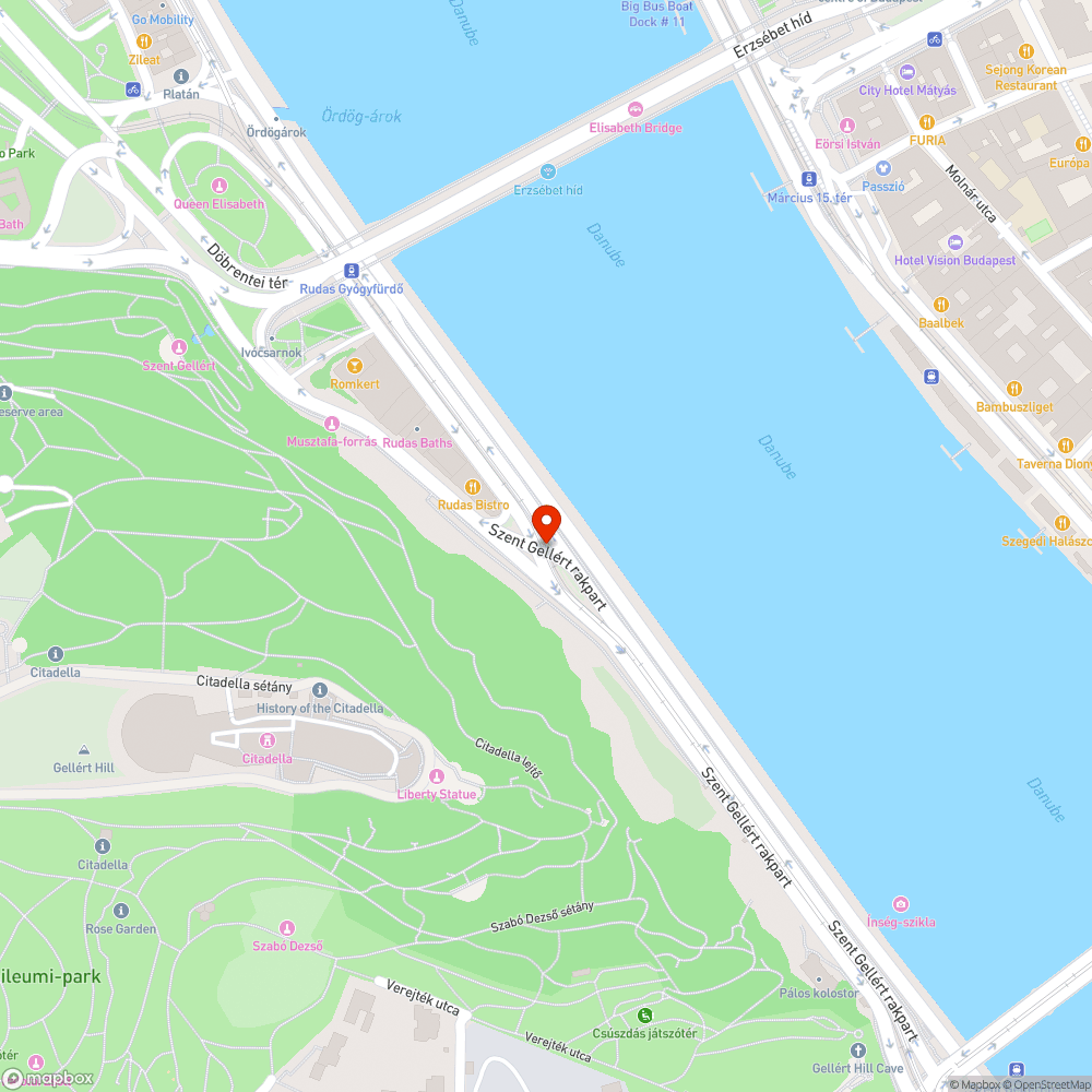 Lesüllyedt rámpa a Szent Gellért rakpart felújításánál bejelentés helye