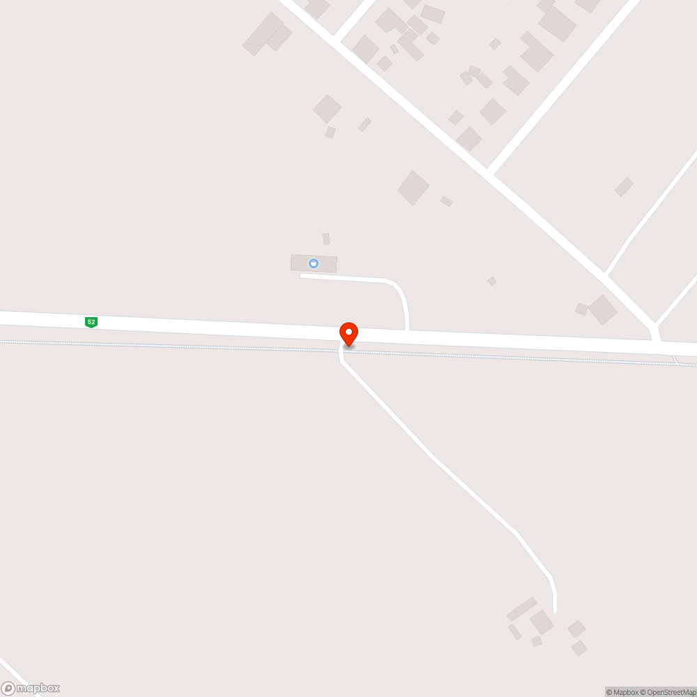 Hibás felhajtó az 52-es főútra(Bódog sor) bejelentés helye