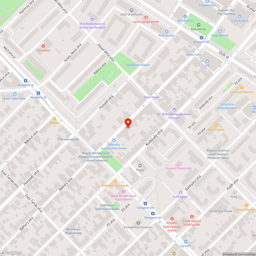 Elhagyott autó bejelentés helye