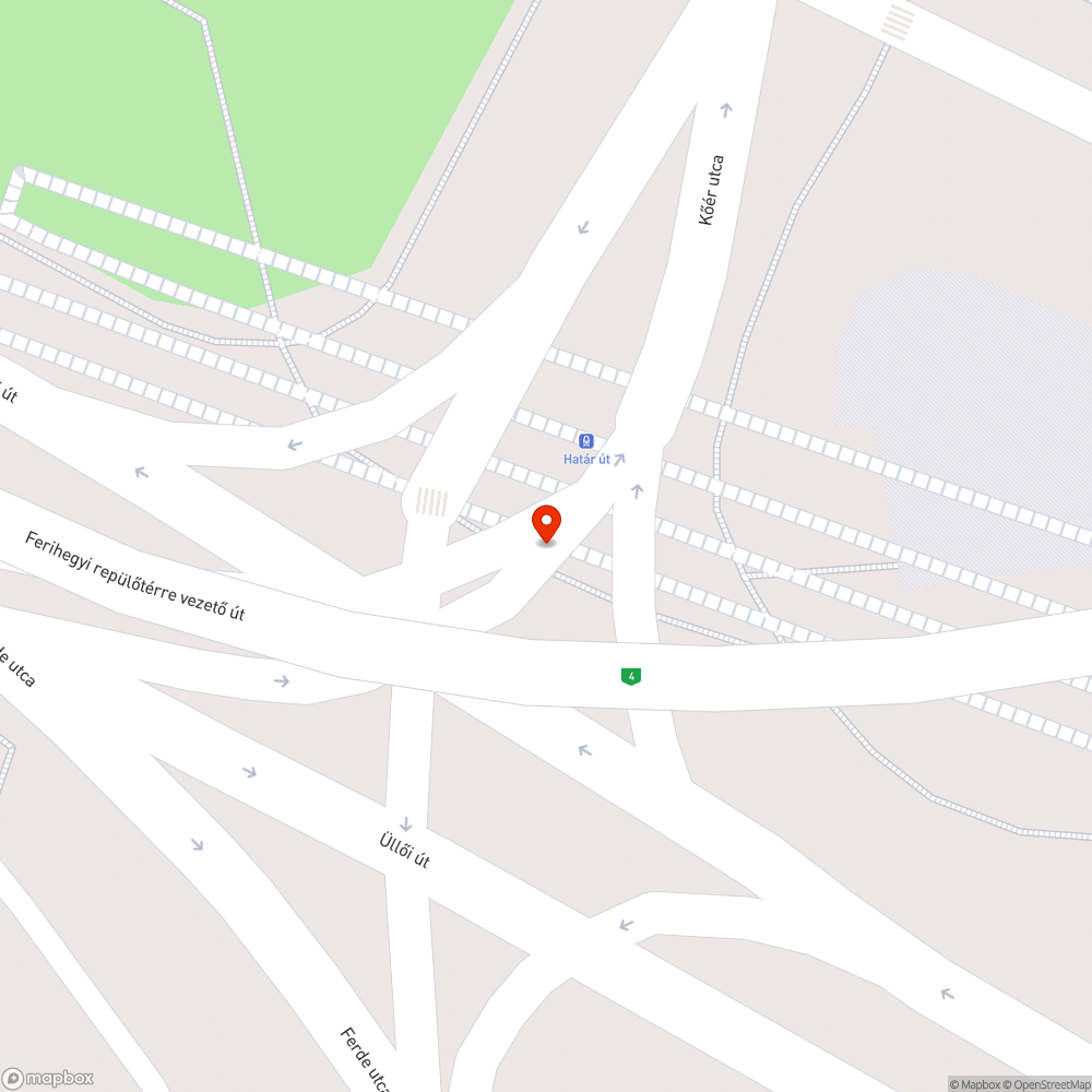 Kerékpárút felfestése a járdaszigeten, valamint a járdán elmaradt bejelentés helye