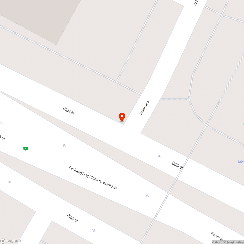 Sérült jelzőtáblák a Száva utcánál bejelentés helye