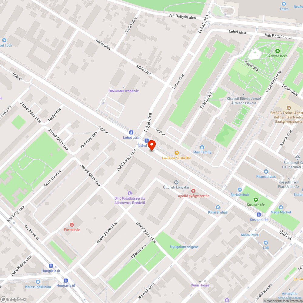 Járdára lógó fák akadályozzák a gyalogos közlekedést bejelentés helye