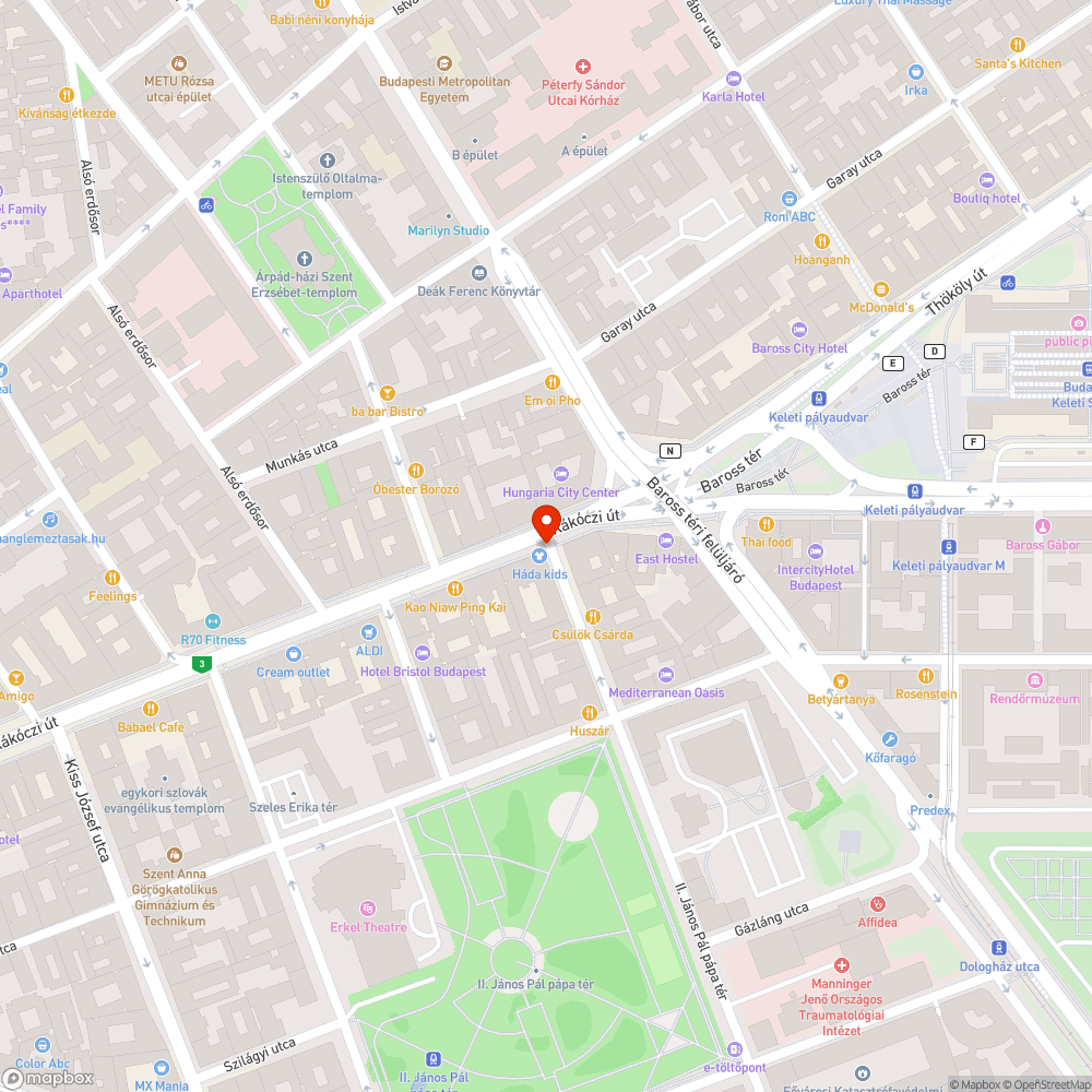 Rosszul kihelyezett besor tábla bejelentés helye