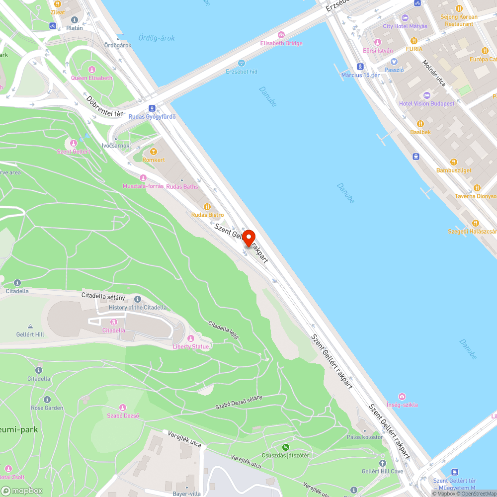 Újabb felborított terelő a Szent Gellért rakparton bejelentés helye