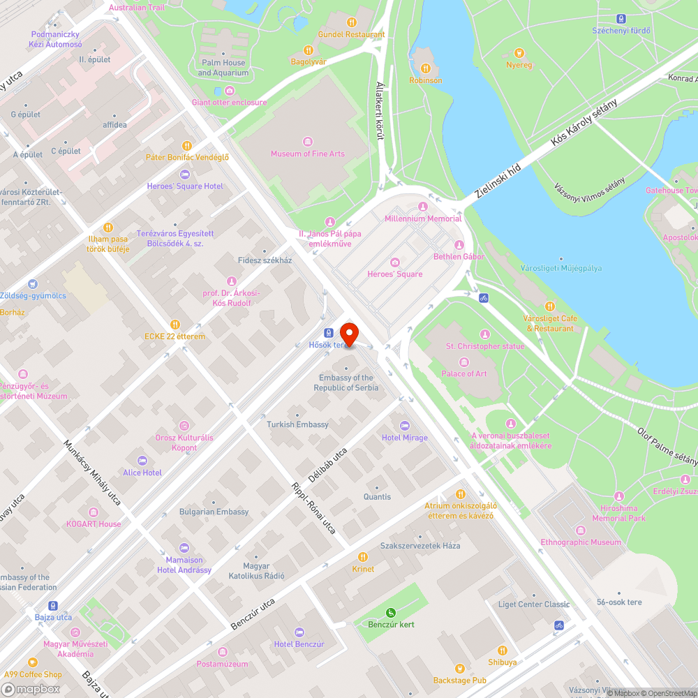 Lerobbant óra a Hősök terénél bejelentés helye