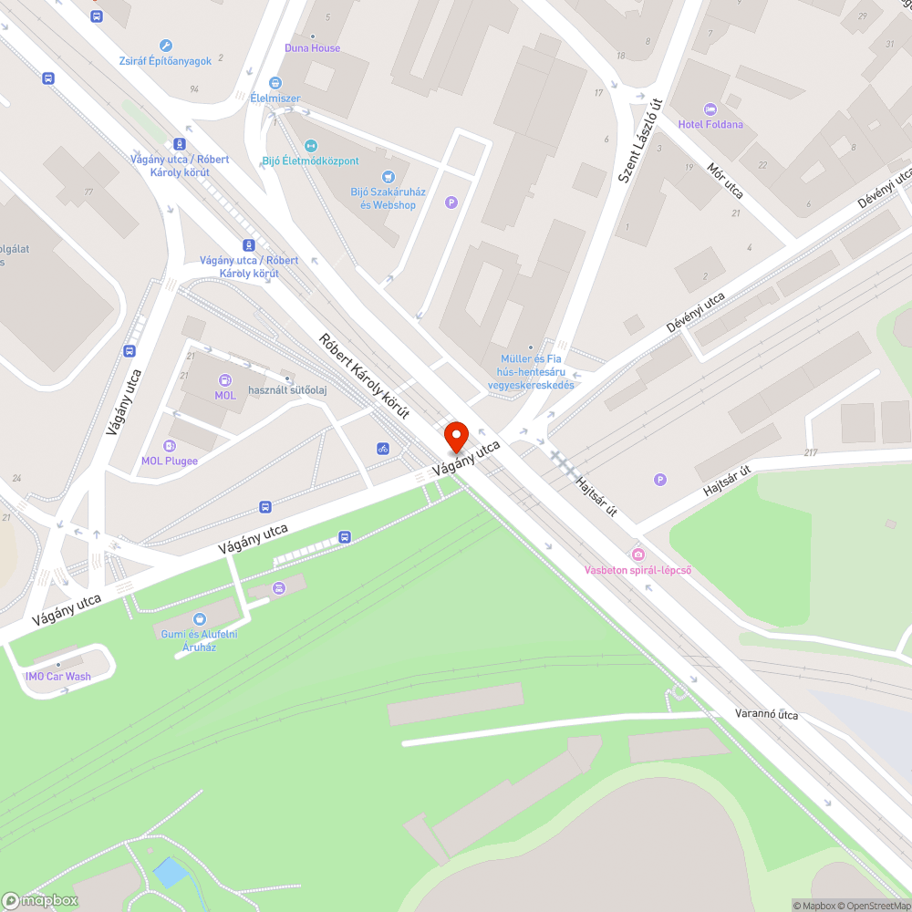 Kerékpárúton parkoló jármű bejelentés helye