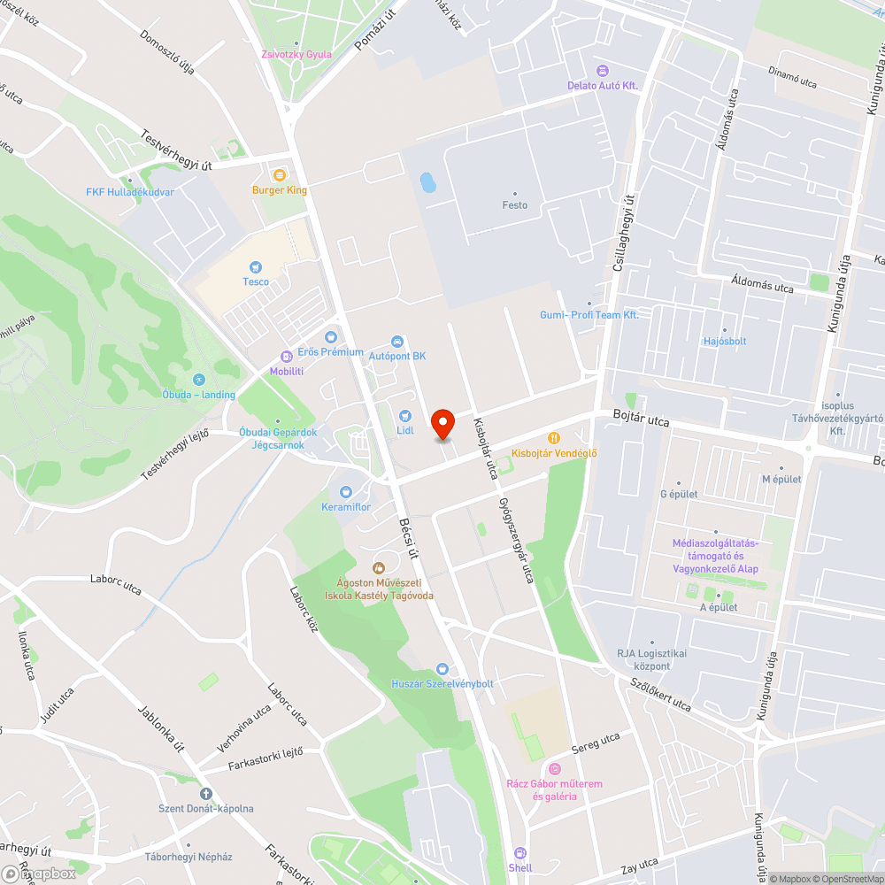 Balesetveszélyes járda bejelentés helye