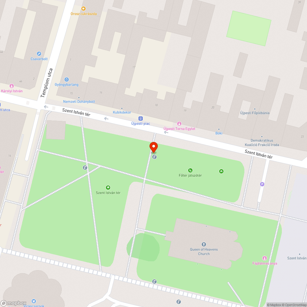 Pocsolya a Főtér játszótér bejáratánál. bejelentés helye