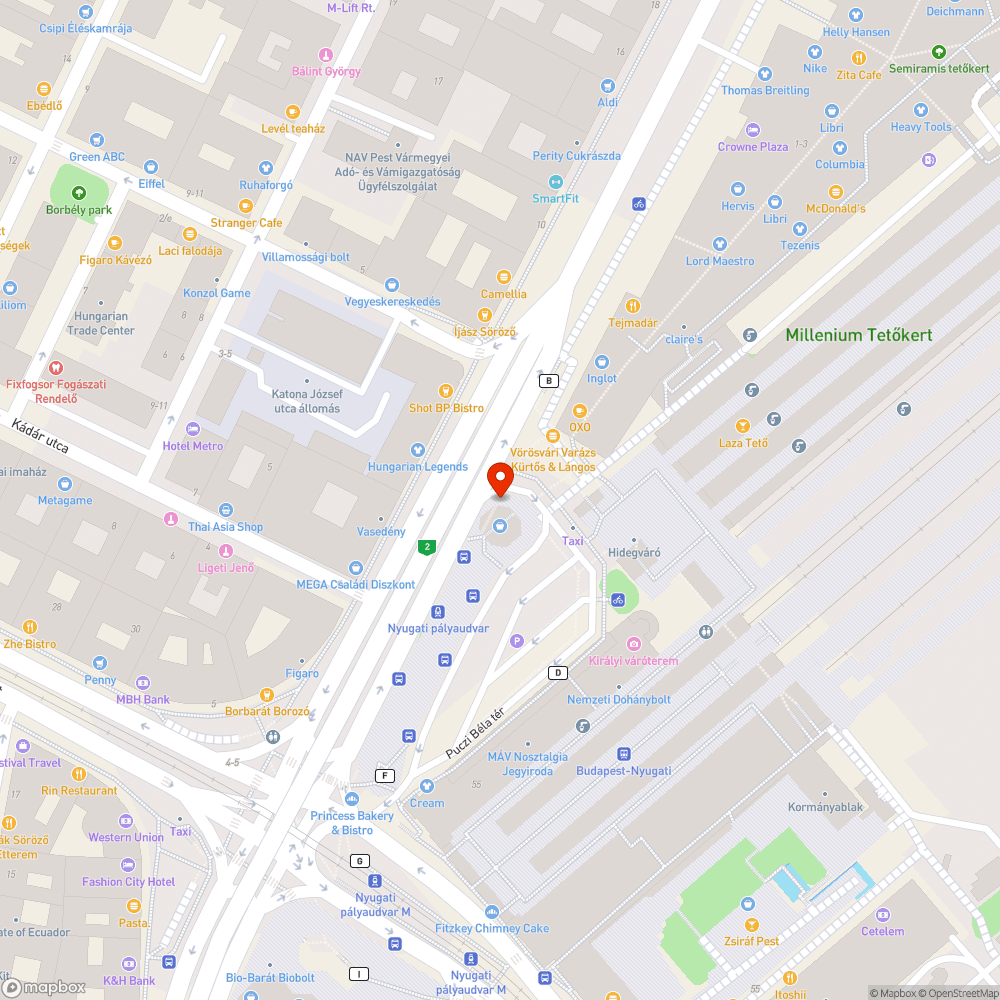 Kiégett Citylightok bejelentés helye