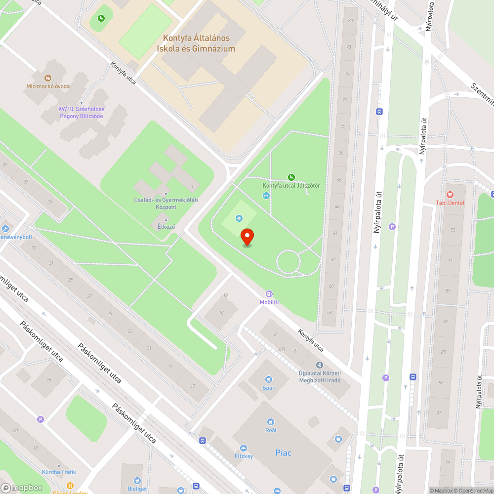 Veszélyes Játszótér bejelentés helye