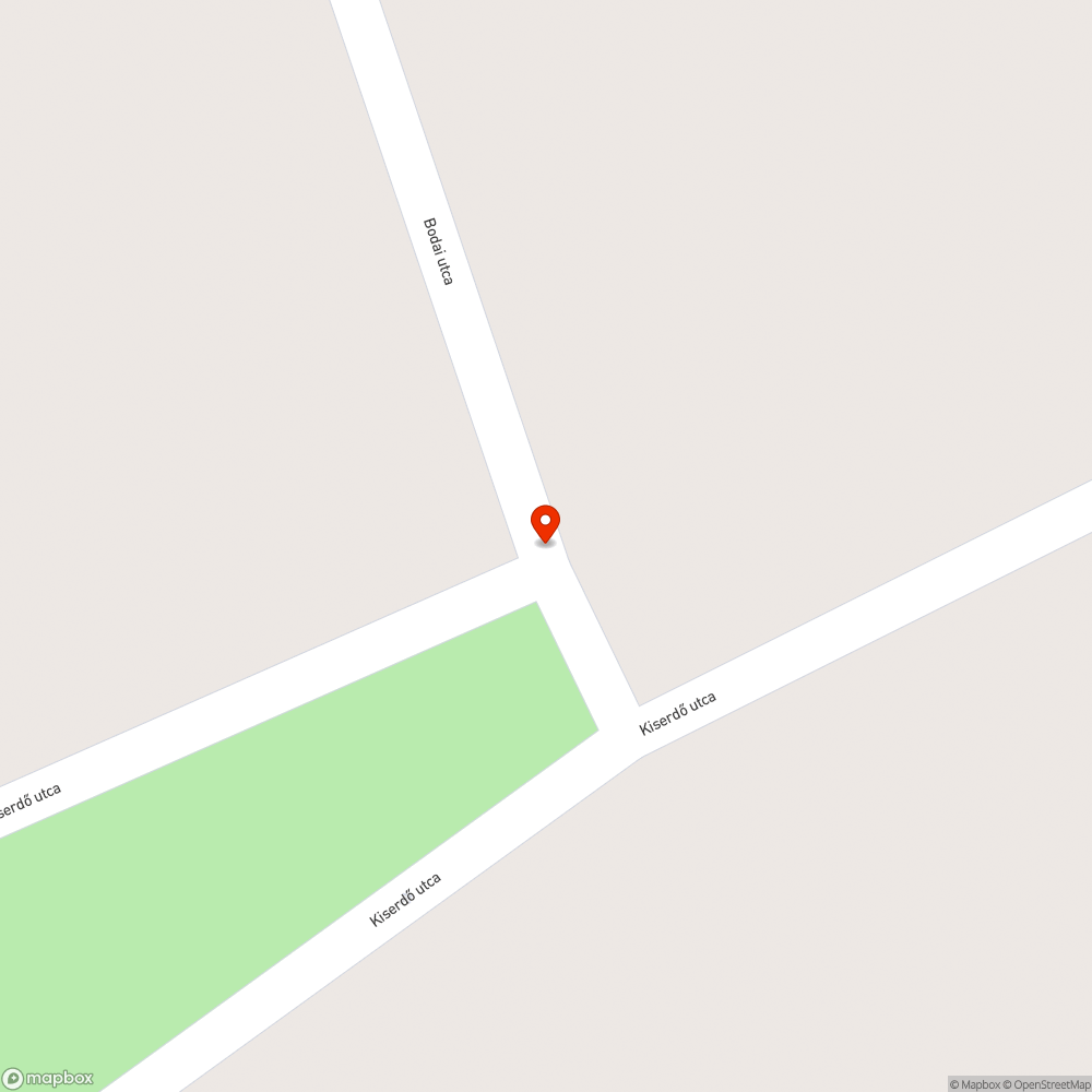 Kátyúk bejelentés helye