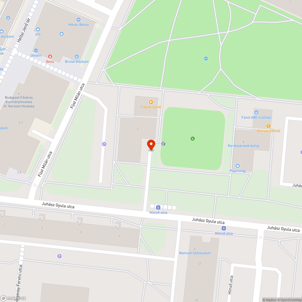 Zöldterületen parkolás bejelentés helye