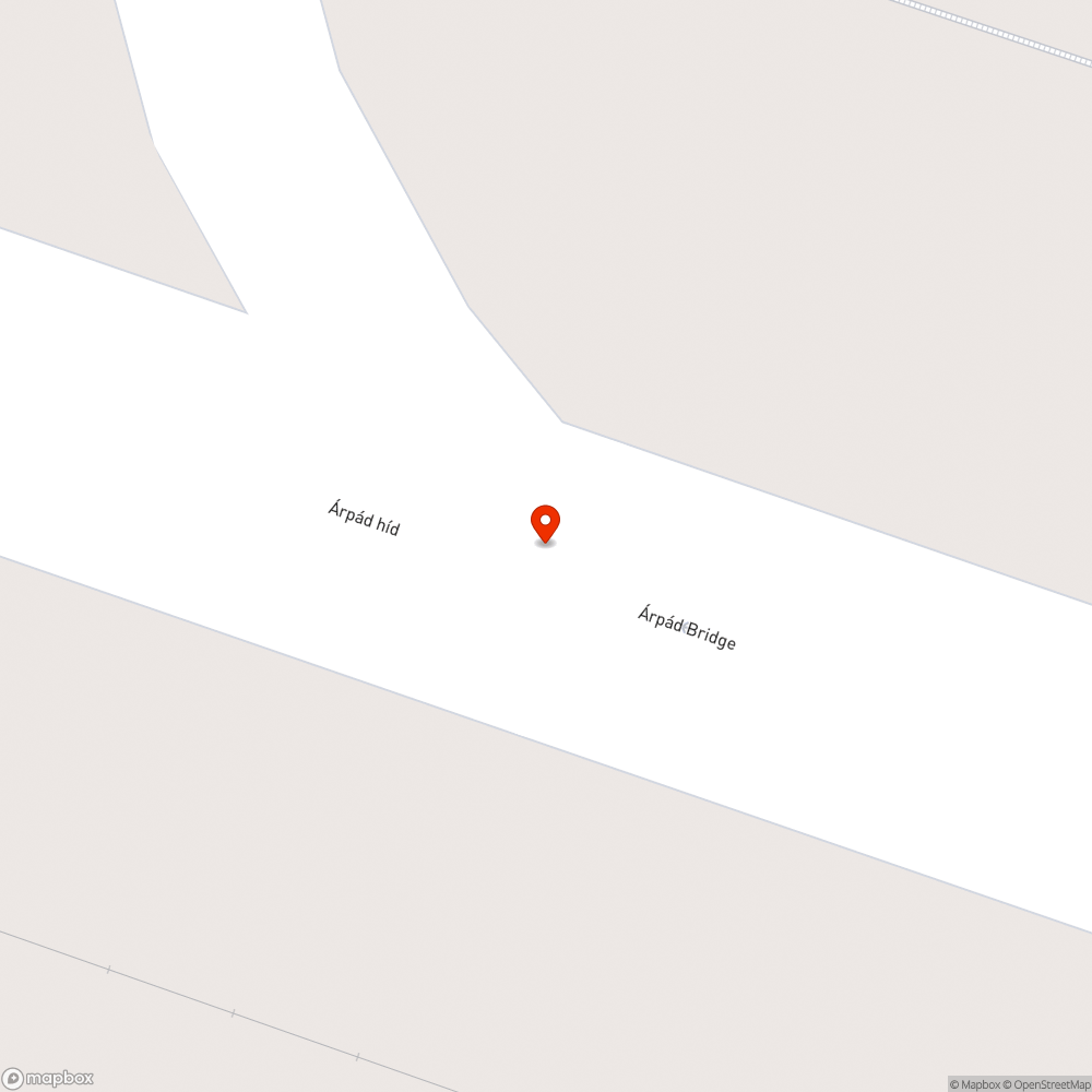 Balesetveszélyes kerékpár út az Árpád hídon bejelentés helye
