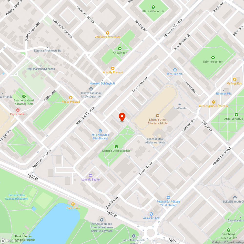 Közvilágitási hiba - Kecskemét, Lóverseny utca 23-27. bejelentés helye