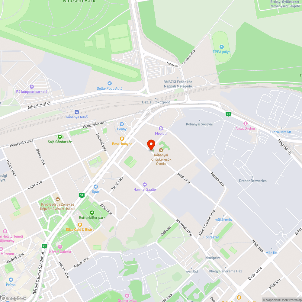 Kiégett közvilágítás bejelentés helye