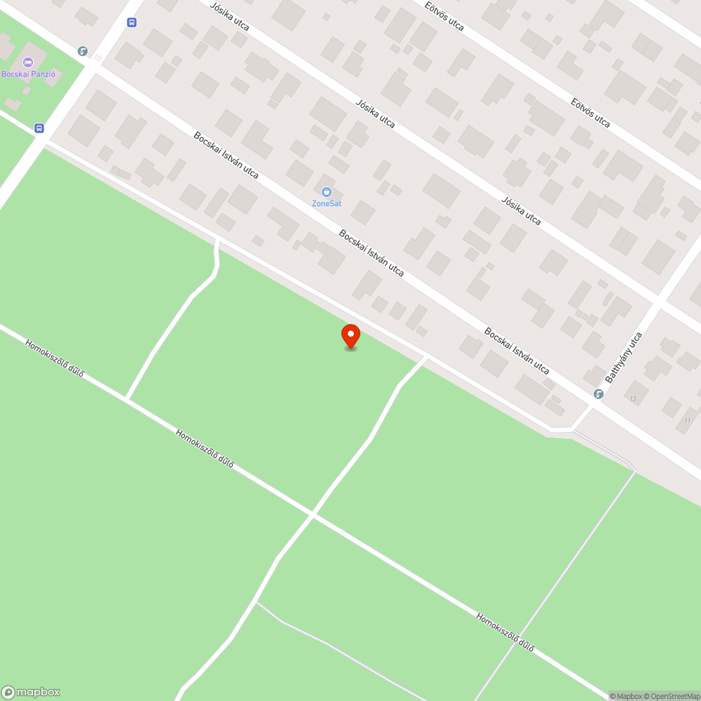 Szemét az erdőben bejelentés helye