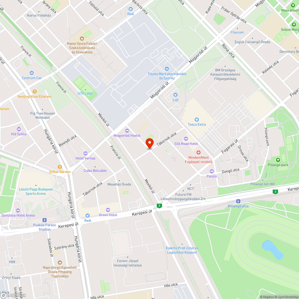 Kidobott szemetes bejelentés helye