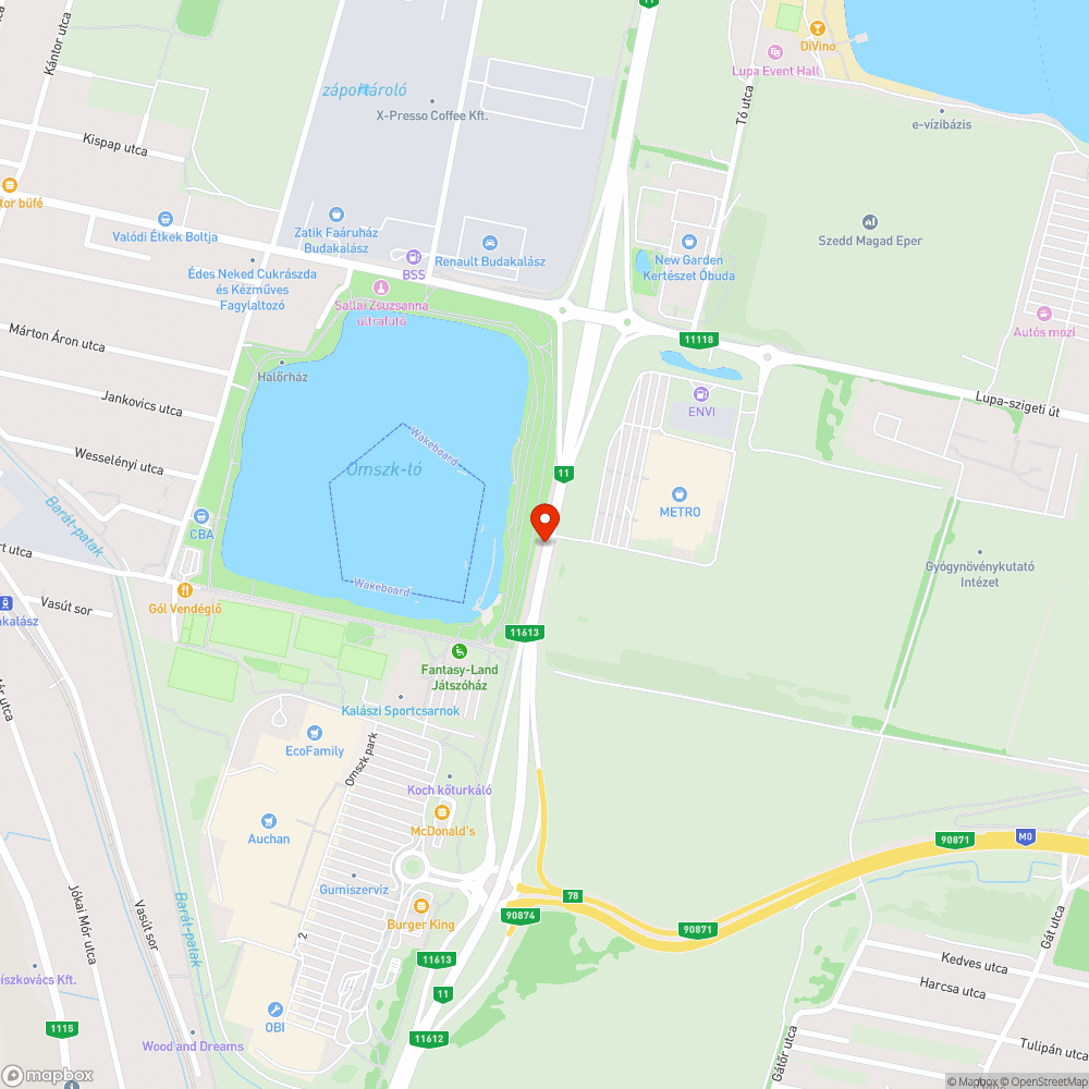 11-es út - M0 csomópont forgalmi dugó Szentendre irányából. bejelentés helye