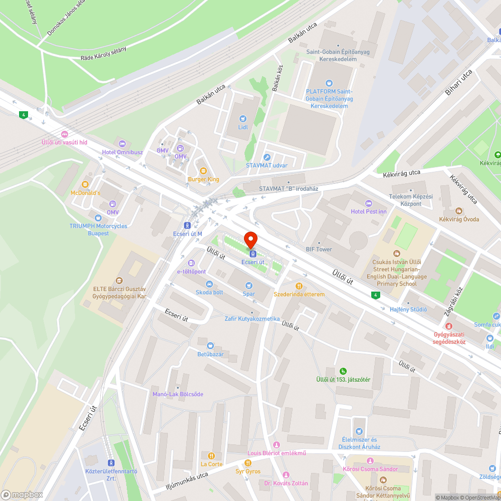 Kidöntött szemetes az ecseri úti metróállomás felszíni csomópontjában bejelentés helye