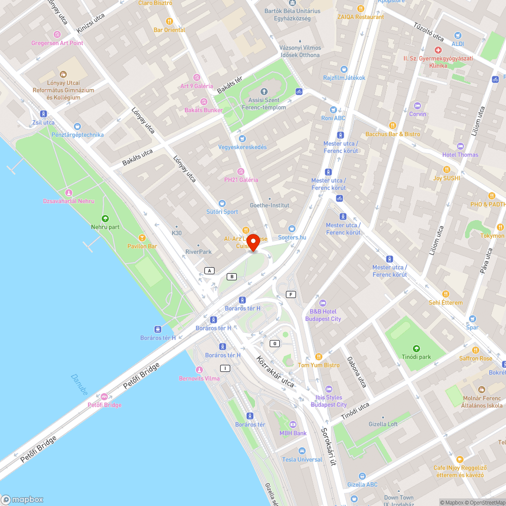 Bp. IX. Lónyay u. Boráros tér torkolat bejelentés helye