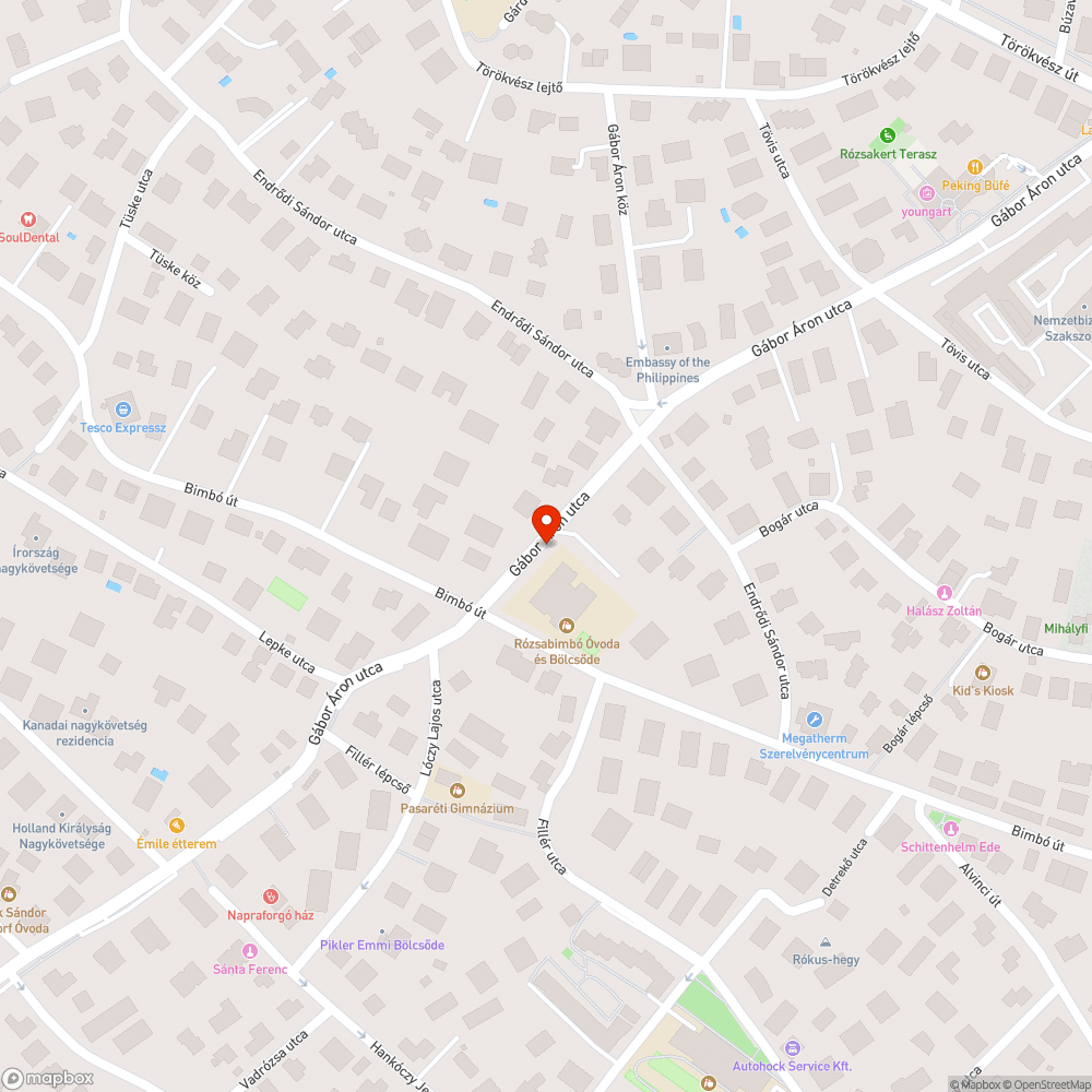 Benőtt járda bejelentés helye