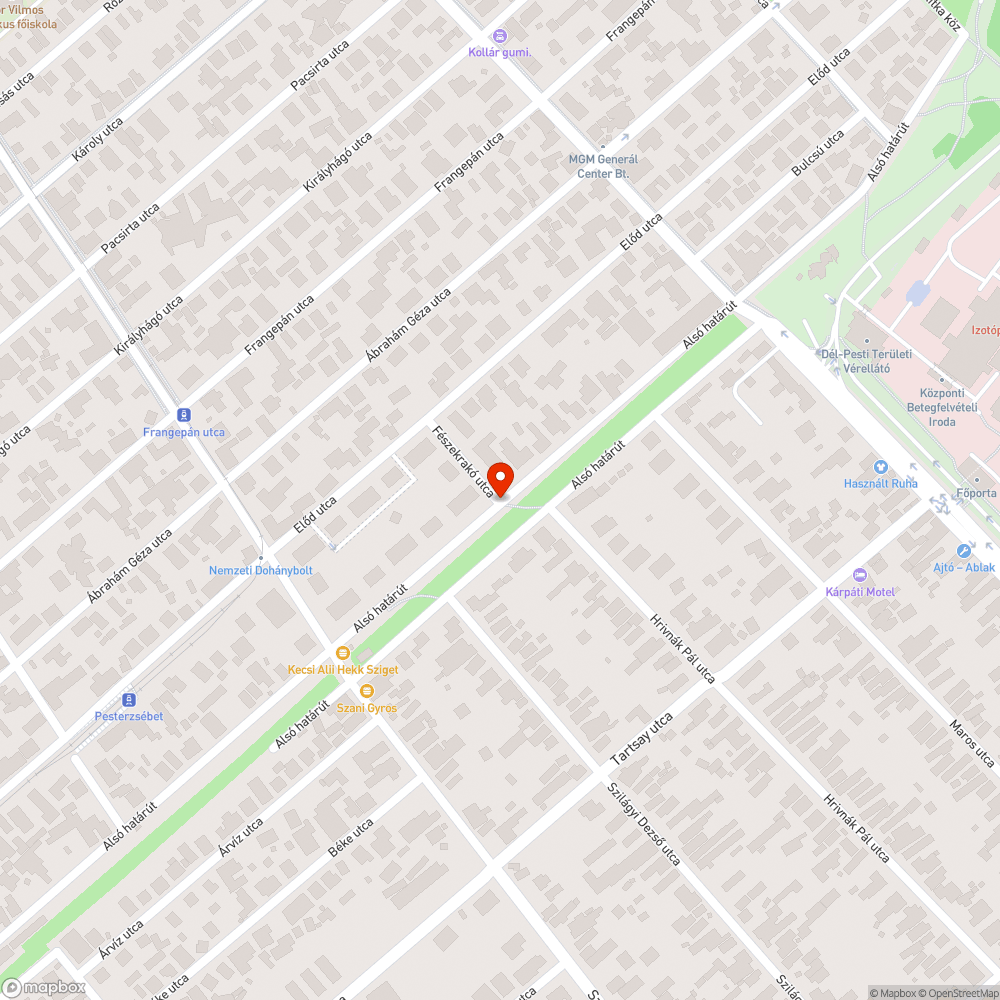 Alámosta a víz az utat bejelentés helye